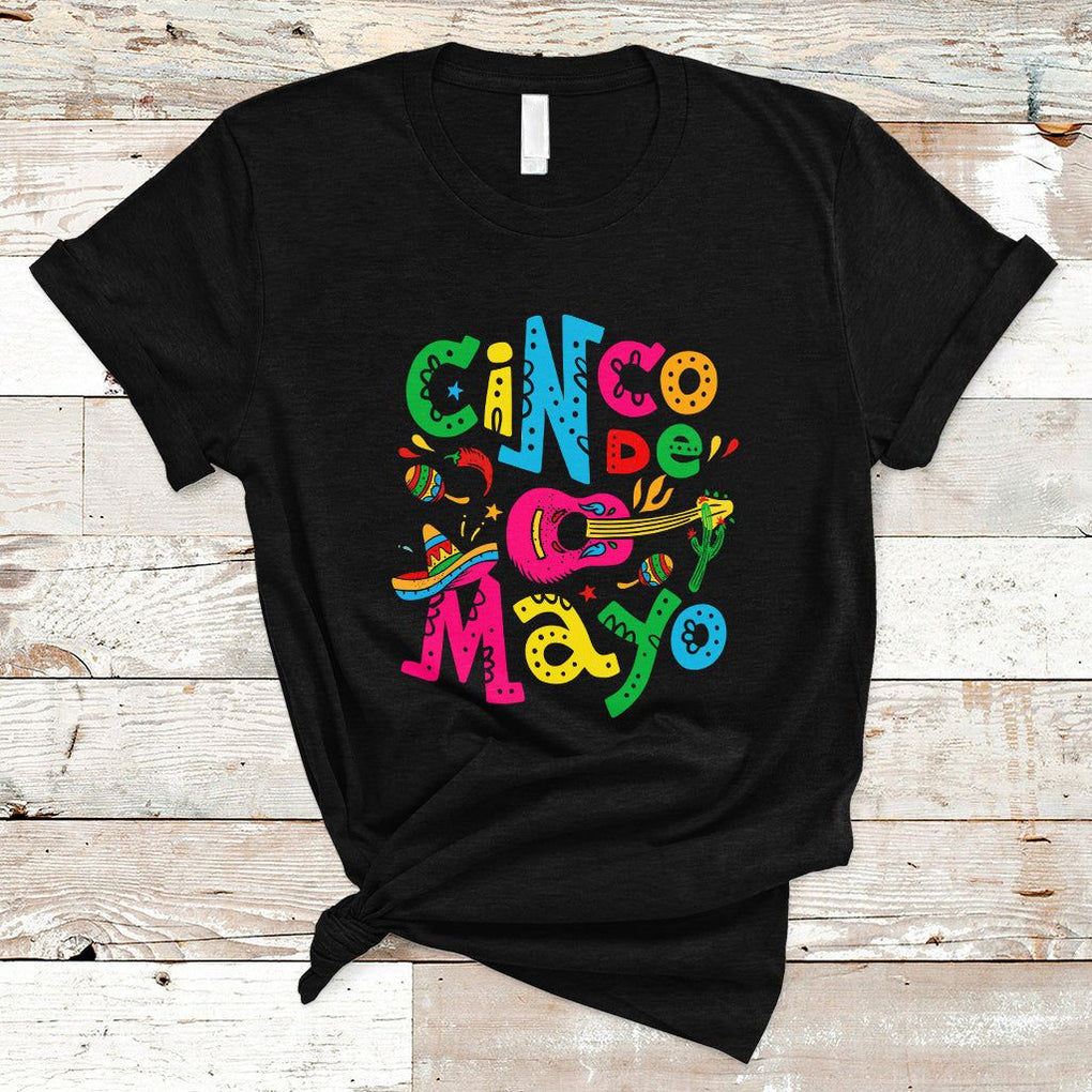 Funny Cinco De Mayo T Shirt Cinco De Mayo Mexican Fiesta 5 De Mayo Latina Mexican Party TS02 Black Printyourwear