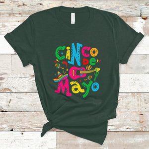 Funny Cinco De Mayo T Shirt Cinco De Mayo Mexican Fiesta 5 De Mayo Latina Mexican Party TS02 Dark Forest Green Printyourwear