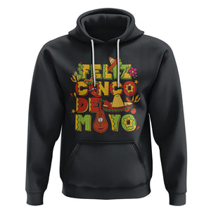 Funny Cinco De Mayo Hoodie Feliz Cinco De Mayo Mexican Fiesta Happy 5 De Mayo Party TS02 Black Printyourwear