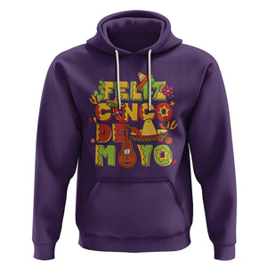 Funny Cinco De Mayo Hoodie Feliz Cinco De Mayo Mexican Fiesta Happy 5 De Mayo Party TS02 Purple Printyourwear