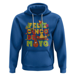 Funny Cinco De Mayo Hoodie Feliz Cinco De Mayo Mexican Fiesta Happy 5 De Mayo Party TS02 Royal Blue Printyourwear