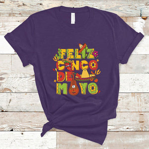 Funny Cinco De Mayo T Shirt Feliz Cinco De Mayo Mexican Fiesta Happy 5 De Mayo Party TS02 Purple Printyourwear