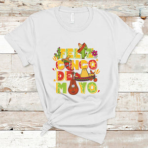 Funny Cinco De Mayo T Shirt Feliz Cinco De Mayo Mexican Fiesta Happy 5 De Mayo Party TS02 White Printyourwear