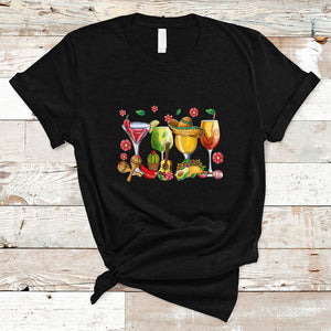 Funny Cinco De Mayo T Shirt Cinco De Mayo Mexico Wine Tequila Mexican Fiesta Party TS02 Black Printyourwear