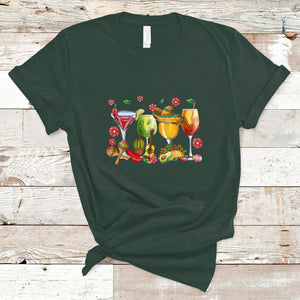 Funny Cinco De Mayo T Shirt Cinco De Mayo Mexico Wine Tequila Mexican Fiesta Party TS02 Dark Forest Green Printyourwear