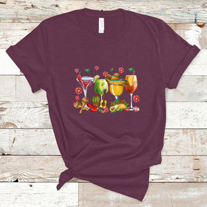 Funny Cinco De Mayo T Shirt Cinco De Mayo Mexico Wine Tequila Mexican Fiesta Party TS02 Maroon Printyourwear