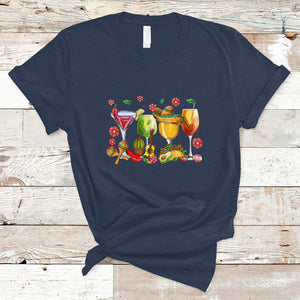 Funny Cinco De Mayo T Shirt Cinco De Mayo Mexico Wine Tequila Mexican Fiesta Party TS02 Navy Printyourwear