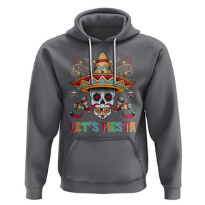 Funny Cinco De Mayo Hoodie Cinco De Mayo Let's Fiesta Mexican Sugar Skull Mexican Party TS02 Charcoal Printyourwear