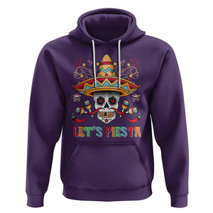 Funny Cinco De Mayo Hoodie Cinco De Mayo Let's Fiesta Mexican Sugar Skull Mexican Party TS02 Purple Printyourwear