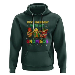 Funny Cinco De Mayo Hoodie Just Hanging With My Gnomigos Cinco De Mayo Gnomes TS02 Dark Forest Green Printyourwear