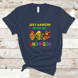 Funny Cinco De Mayo T Shirt Just Hanging With My Gnomigos Cinco De Mayo Gnomes TS02 Navy Printyourwear