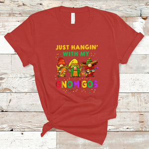 Funny Cinco De Mayo T Shirt Just Hanging With My Gnomigos Cinco De Mayo Gnomes TS02 Red Printyourwear