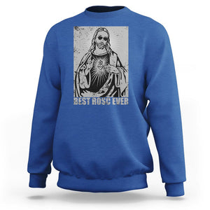 Funny Jesus Sweatshirt Funny Jesus Best ROSC Ever CPR Nurse Nursing Doctor Surgeon TS02 Royal Blue Printyourwear