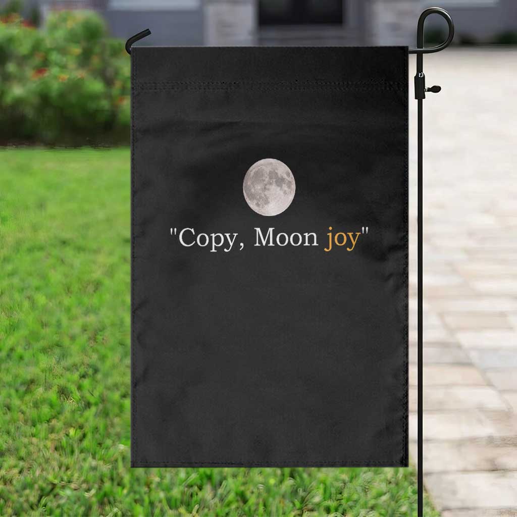 Copy Moon Joy Space Minimalist Garden Flag 2026 Lunar Mission Success TS02 Print Your Wear