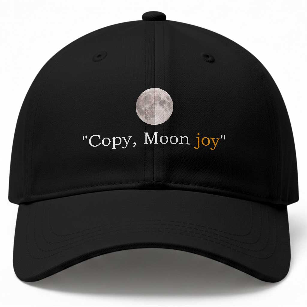 Copy Moon Joy Space Minimalist Baseball Cap 2026 Lunar Mission Success TS02 Print Your Wear