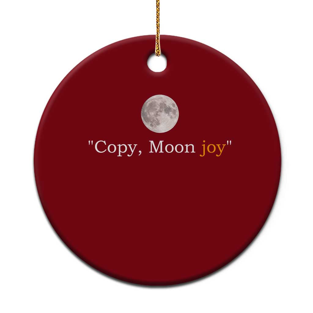 Copy Moon Joy Space Minimalist Ceramic Ornament 2026 Lunar Mission Success TS02 1pc Red Print Your Wear