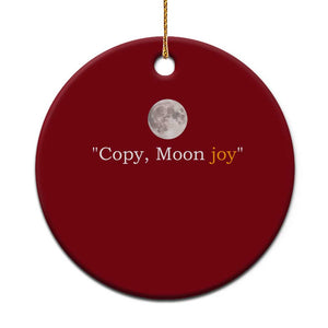 Copy Moon Joy Space Minimalist Ceramic Ornament 2026 Lunar Mission Success TS02 1pc Red Print Your Wear