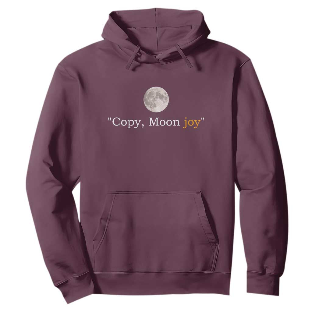 Copy Moon Joy Space Minimalist Hoodie 2026 Lunar Mission Success TS02 Maroon Print Your Wear