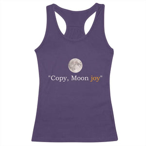 Copy Moon Joy Space Minimalist Racerback Tank Top 2026 Lunar Mission Success TS02 Purple Print Your Wear