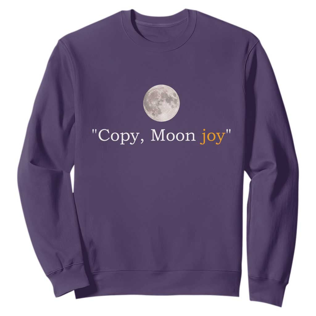 Copy Moon Joy Space Minimalist Sweatshirt 2026 Lunar Mission Success TS02 Purple Print Your Wear