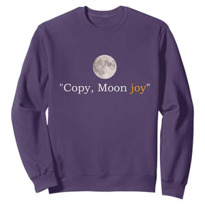 Copy Moon Joy Space Minimalist Sweatshirt 2026 Lunar Mission Success TS02 Purple Print Your Wear