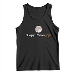 Copy Moon Joy Space Minimalist Tank Top 2026 Lunar Mission Success TS02 Black Print Your Wear