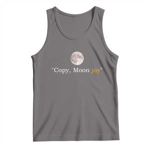 Copy Moon Joy Space Minimalist Tank Top 2026 Lunar Mission Success TS02 Deep Heather Print Your Wear