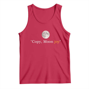 Copy Moon Joy Space Minimalist Tank Top 2026 Lunar Mission Success TS02 Red Print Your Wear