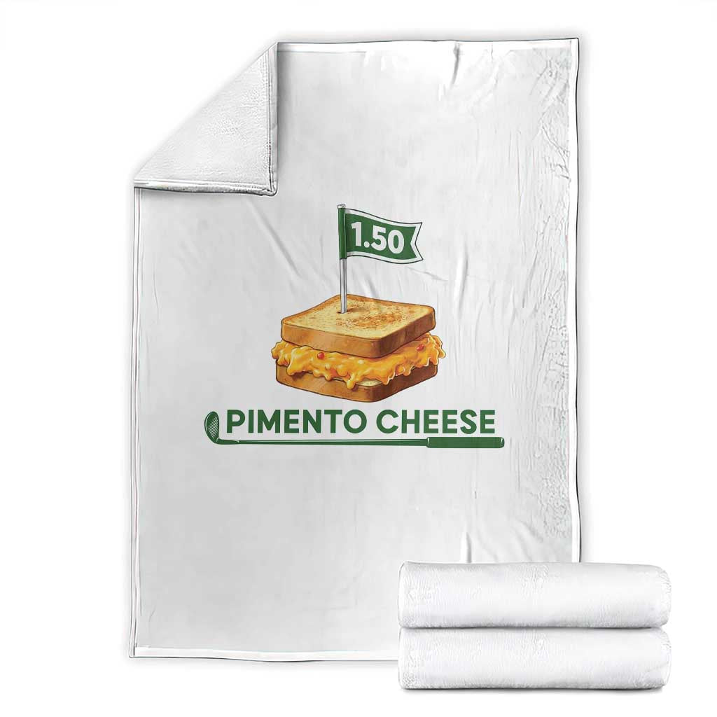 Legendary Pimento Cheese Sandwich Golf Snack Throw Blanket Funny Georgia Southern Golfing Traditions Fan Humor TS02 White Print Your Wear