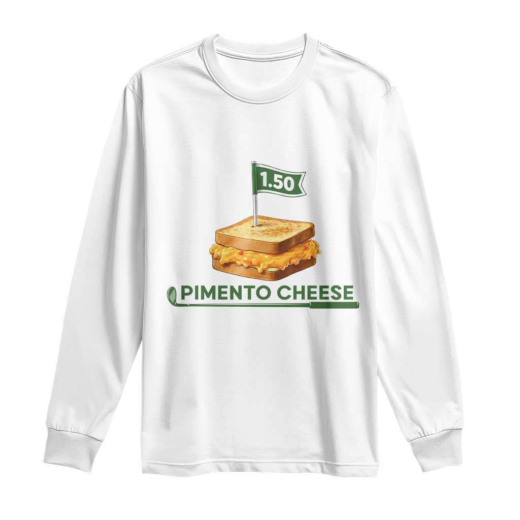 Legendary Pimento Cheese Sandwich Golf Snack Long Sleeve Shirt Funny Georgia Southern Golfing Traditions Fan Humor TS02 White Print Your Wear