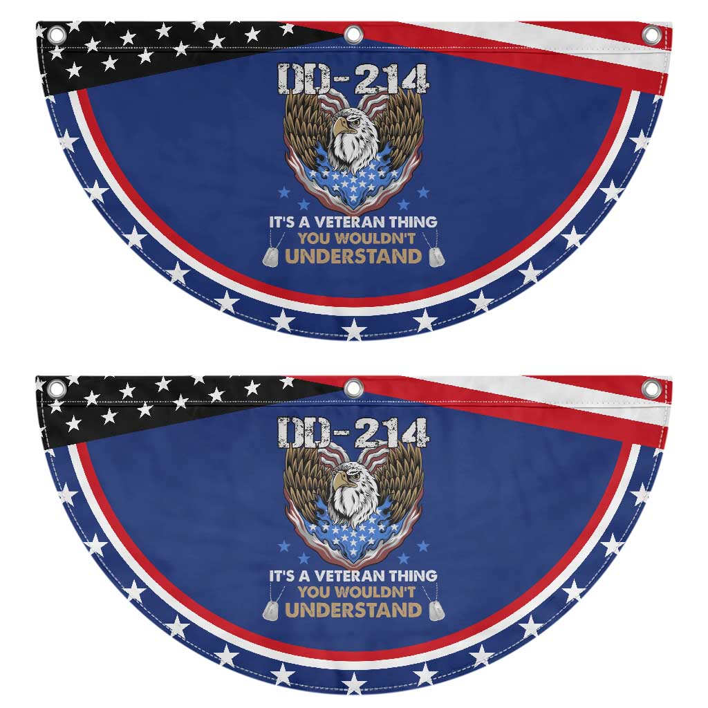 DD-214 Its A Veteran Thing You Wouldnt Understand Patriotic Fan Flag American Eagle Military Pride Graphic TS02 2pcs pack Classic Navy Print Your Wear