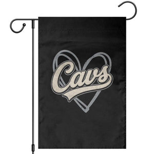 Vintage Cavs Name Script Heart Garden Flag for Sports Fan TS02 Black Print Your Wear