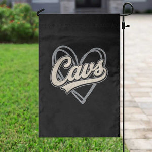 Vintage Cavs Name Script Heart Garden Flag for Sports Fan TS02 Print Your Wear