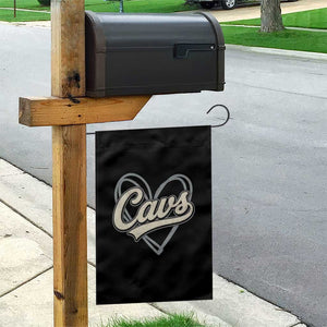Vintage Cavs Name Script Heart Garden Flag for Sports Fan TS02 Print Your Wear