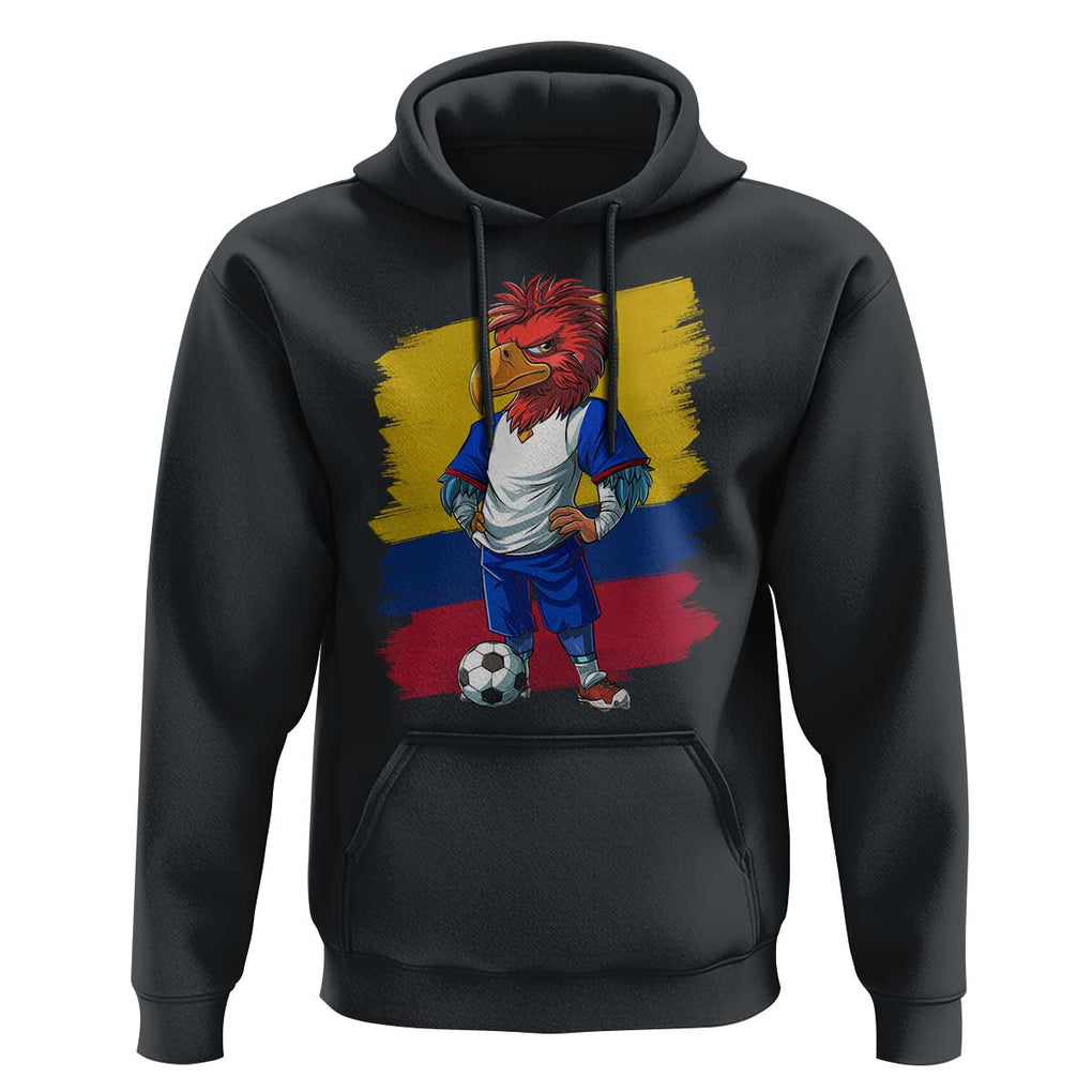 Colombia Football Hoodie Eagle Mascot Colombian Flag TS02 Black Print Your Wear