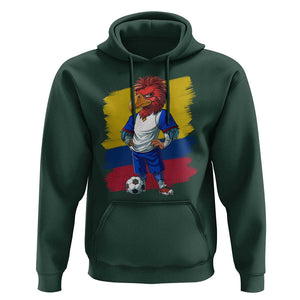 Colombia Football Hoodie Eagle Mascot Colombian Flag TS02 Dark Forest Green Print Your Wear