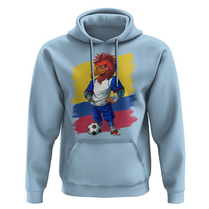 Colombia Football Hoodie Eagle Mascot Colombian Flag TS02 Light Blue Print Your Wear