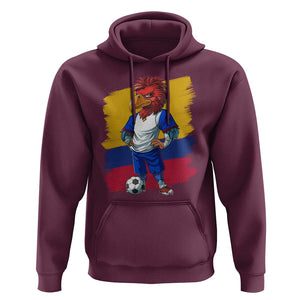 Colombia Football Hoodie Eagle Mascot Colombian Flag TS02 Maroon Print Your Wear