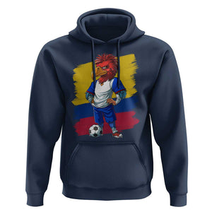 Colombia Football Hoodie Eagle Mascot Colombian Flag TS02 Navy Print Your Wear