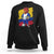 Colombia Football Sweatshirt Eagle Mascot Colombian Flag TS02 Black Print Your Wear