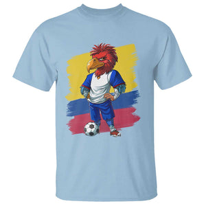 Colombia Football T Shirt Eagle Mascot Colombian Flag TS02 Light Blue Print Your Wear