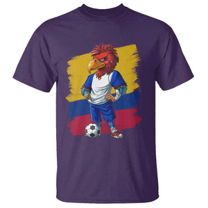 Colombia Football T Shirt Eagle Mascot Colombian Flag TS02 Purple Print Your Wear