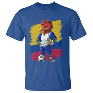 Colombia Football T Shirt Eagle Mascot Colombian Flag TS02 Royal Blue Print Your Wear