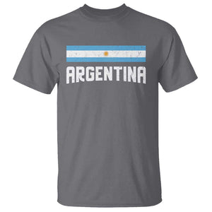 Argentina T Shirt ARG Throwback Retro Vintage Argentine Flag TS02 Charcoal Print Your Wear