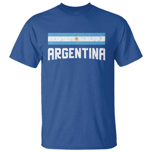 Argentina T Shirt ARG Throwback Retro Vintage Argentine Flag TS02 Royal Blue Print Your Wear