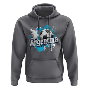 Argentina Football Hoodie Argentine Flag Ftbol Lover TS02 Charcoal Print Your Wear