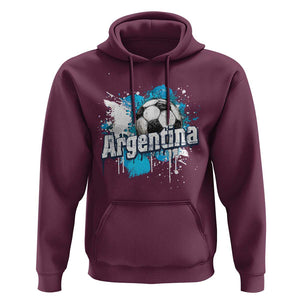 Argentina Football Hoodie Argentine Flag Ftbol Lover TS02 Maroon Print Your Wear