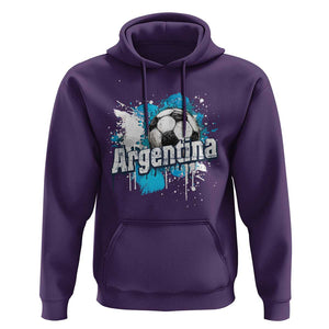 Argentina Football Hoodie Argentine Flag Ftbol Lover TS02 Purple Print Your Wear