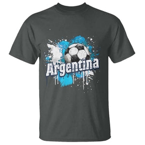 Argentina Football T Shirt Argentine Flag Ftbol Lover TS02 Dark Heather Print Your Wear