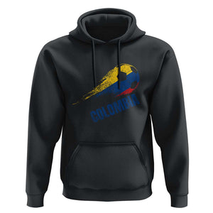 Colombia Football Hoodie Colombian Flag Futbol Soccer Lover TS02 Black Print Your Wear